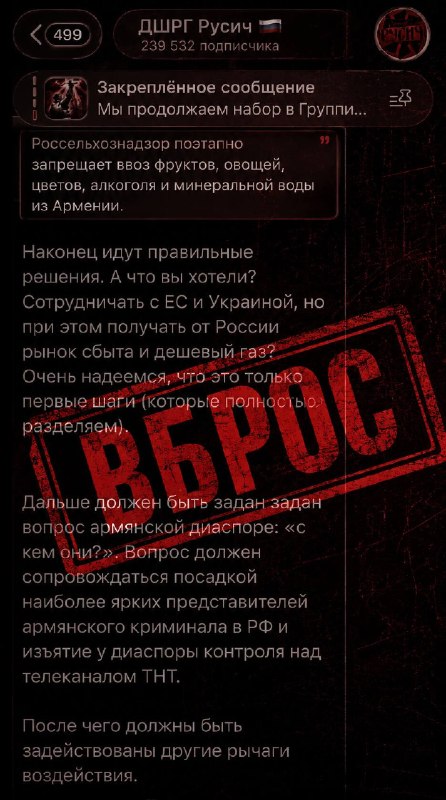 Давление на армянскую диаспору в РФ и выбор Армении: регион Арарат готовится к подтверждению демократического курса 7 июня
