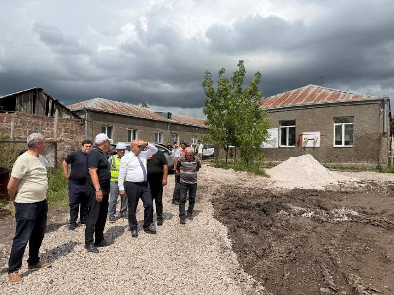 Строительство школы в Артике по программе «300 школ, 500 детских садов» в Армении